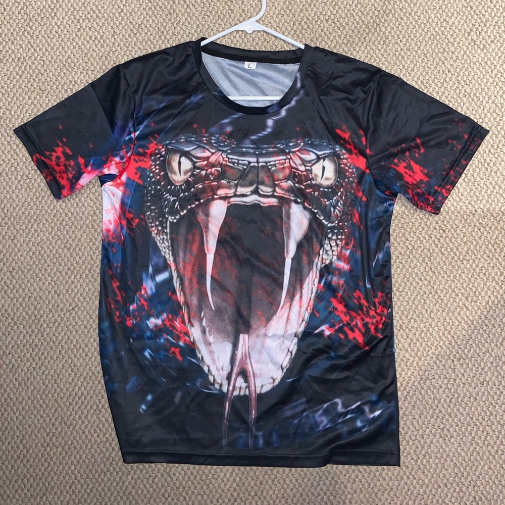 Snake shirt. Summon your inner Stone Cold Steve Austin.